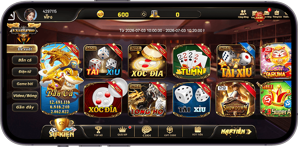 Giao diện ứng dụng VN123